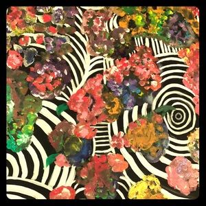 Painting  Abstract Art  ...A Floral Wormhole